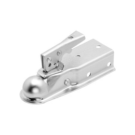 Fulton E112500340 Straight Trailer Coupler, Straight Channel, Ball Size 1-7/8&quot; Dia., 2-1/2&quot; Tongue Mount Width, Zinc Finish, Rating 2,000 lbs.