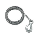 Fulton WC325 0100 Trailer Winch Cable Trailer Winch Accessory, Cable w/ Hook, 3/16 in. x 25 ft.