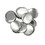 Muka 100 Packs Metal Pin-Back Round Badge Button Sets, 25MM/1 Inch