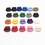 Muka 100PCS Double Holes Bean Cord Lock Stoppers Spring Toggles, Multiple Colors, 0.2" Hole