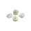 Muka 100PCS Double Holes Bean Cord Lock Plastic Toggles Spring Loaded, White, 0.78*0.6 Inch, 1/6 Inch Hole