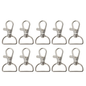 Aspire 50 PCS Swivel Lobster Clasps with D-ring End, Large Chains, Back Packs and Purses Hook
