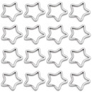 Muka 60PCS Split Key Ring Star Shape, Metal Connector Ring Keychain Parts for DIY Gift