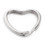 Muka 60PCS Split Key Ring Heart Shape Metal Connector Ring Keychain Parts for DIY Gift