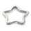 Muka 60PCS Split Key Ring Star Shape Metal Connector Ring Keychain Parts for DIY Gift