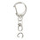 Muka 100PCS Key Ring with Chain, Split D-Snap Hooks Clips, Metal Keychain Parts for DIY Crafts