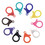 Muka 100Pcs Plastic Lobster Claw, 35mm Lanyard Snap Clasp Hook, Assorted Key Chains Clips
