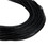 TOPTIE 100 PCS Black 1.5mm Waxed Leather Necklace Cord with Silver Clasp for Bracelet Jewelry Making