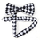 TopTie Mens Black & White Checkerboard Pre-Tied Satin Formal Bow Tie