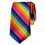TOPTIE Unisex Diagonal Colorful Rainbow Stripe Skinny 2 Inch Necktie