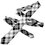 TopTie Unisex Black and White Plaid  Skinny 2" inch Necktie