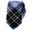 TopTie Unisex Black and Light Blue Plaid  Skinny 2" inch Necktie