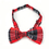 TopTie Unisex Fashion Black and Red Plaid Tartan Bow tie