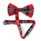 TOPTIE Unisex Fashion Black and Red Plaid Tartan Bow tie