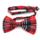 TopTie Unisex Fashion Black and Red Plaid Tartan Bow tie