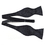 TopTie Mens Self-Tie Bow Tie - Black & White Polka Dots