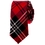 TopTie Unisex Black And Red Plaid Skinny Necktie Bowtie Matching Set
