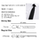 TopTie Unisex Necktie Solid Color Black Skinny Tie