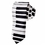 TopTie Unisex Fashion Keyboard Piano Skinny Necktie Tie, Great necktie for musicians or music teacher
