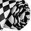 TopTie Unisex Fashion Black & White Checkerboard Skinny Necktie, Discount Neckties