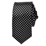 TopTie Unisex New Fashion Black With White Polka Dots Skinny 2