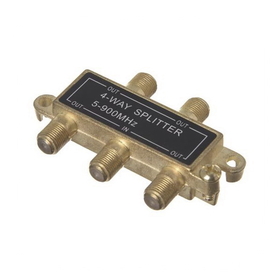 IEC ACC9002A 4-Way 900MHz Signal Splitter for Television or Satellite