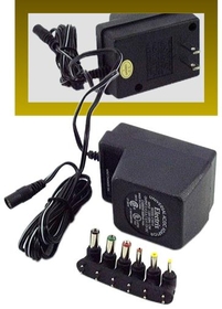 IEC ADD000500 Power Adapter - 110VAC input - 3 to 12VDC (selectable) 500mA output - Multi-connector