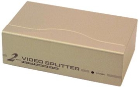 IEC ADP5202 2 Port VGA Splitter and Booster - Split a VGA signal and boost it up to 210 feet