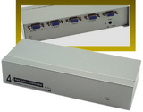 IEC ADP5204H 4 Port VGA or XGA Splitter and Booster - Split the signal and boost it up to 180 feet