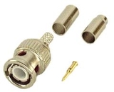 IEC BNC-RG58-ST BNC Male Coax Connector for Stranded RG58 and LMR 195
