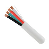 IEC CAB004-18UP-WH 18 Gauge 4 Conductor Stranded White Unshielded Plenum Cable