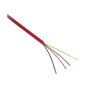 IEC CAB004-MP-RD 28 Gauge 4 Conductor Red Satin Cable