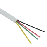 IEC CAB004-MP-WH 28 Gauge 4 Conductor White Satin Cable Priced by the Foot