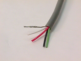 IEC CAB004 24 Gauge 4 Conductor Shielded Cable Priced by the Foot
