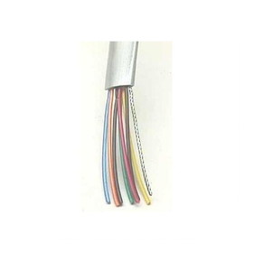 IEC CAB007-MP-SH 28 Gauge 7 Conductor Shielded Silver Satin Cable Priced by the Foot