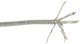 IEC CAB008-MP-SH-L6 26 Gauge 4 Pair Stranded Shielded Category 6 Gray Cable Priced by the Foot