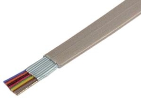 IEC CAB008-MP-SH 26 Gauge 8 Conductor Shielded Silver Satin Cable Priced by the Foot