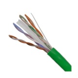 IEC CAB008-PH-PL6GN 23 Gauge 4 Pair Solid Category 6 Plenum Green Cable