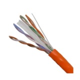 IEC CAB008-PH-PL6OR 23 Gauge 4 Pair Solid Category 6 Plenum Orange Cable