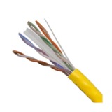 IEC CAB008-PH-PL6YL 23 Gauge 4 Pair Solid Category 6 Plenum Yellow Cable
