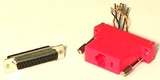 IEC DB25F-RJ4508-RD DB25 Female to RJ4508 Adapter Red