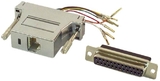 IEC DB25F-RJ4508-SH DB25 Female to RJ4508 Adapter Shielded with Metalized Plastic