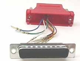 IEC DB25M-RJ4508-RD DB25 Male to RJ4508 Adapter Red