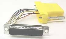 IEC DB25M-RJ4508-YE DB25 Male to RJ4508 Adapter Yellow