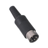 IEC DN05M-60 Din - 5 Pin Male Connector with 60 Degree Pin Placement