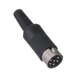 IEC DN06M Din - 6 Pin Male Connector
