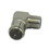 IEC F100F-M90-3G-P F Type Male to Female Right Angle Coax Adapter 3 GHz Push On, Price/each