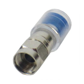 IEC FPS-RG6Q-WP F Male CATV PermaSeal Compression Connector With Seal Ring for RG6 Single Dual and quad Shield