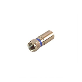 IEC FPS-RG6Q F Type Male CATV PermaSeal Compression Connector for RG6 Single Dual and Quad shield Coax