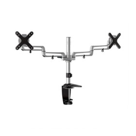 IEC H0023 Desk Mount Arm for Two Monitors 13 to 23 inch x 2, 17 lbs x 2 max.
